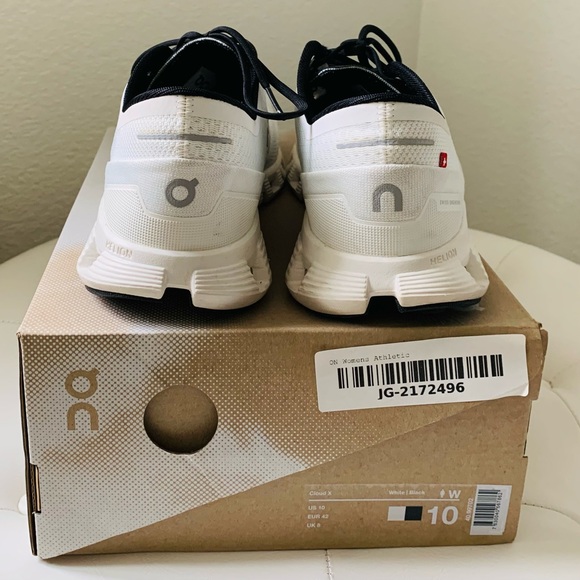 On Running Cloud X White Sneakers - Picture 8 of 10